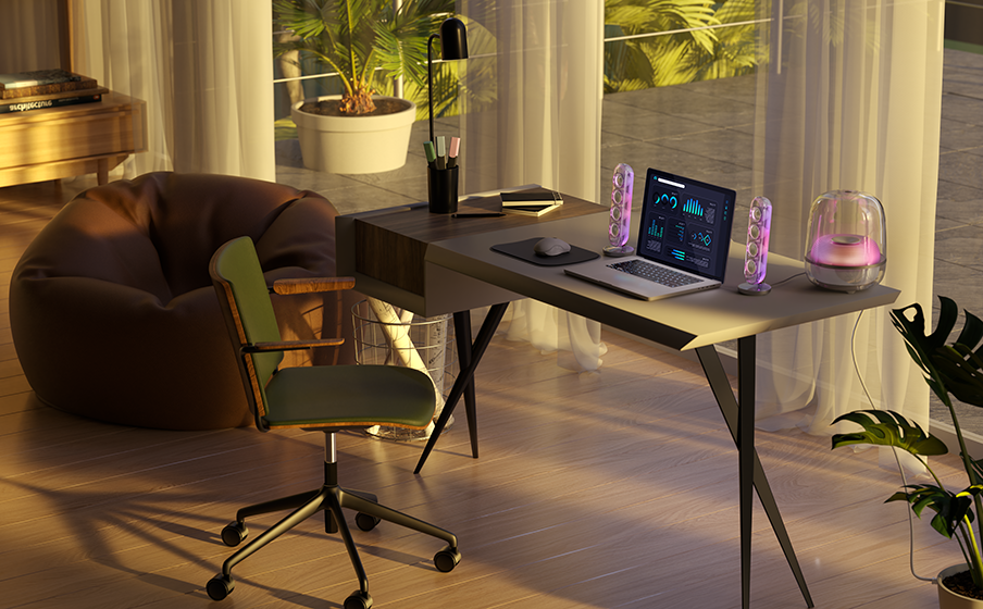 Harman Kardon Soundsticks 5 Wi-Fi Sonido extraordinario con diseño de altavoz de tres vías - Image
